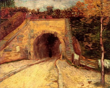  under Oil Painting - Roadway with Underpass The Viaduct Vincent van Gogh